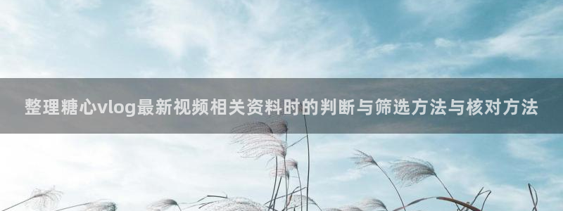 糖心vlog日常